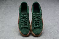 classic puma rihanna chaussures baskets basses green face